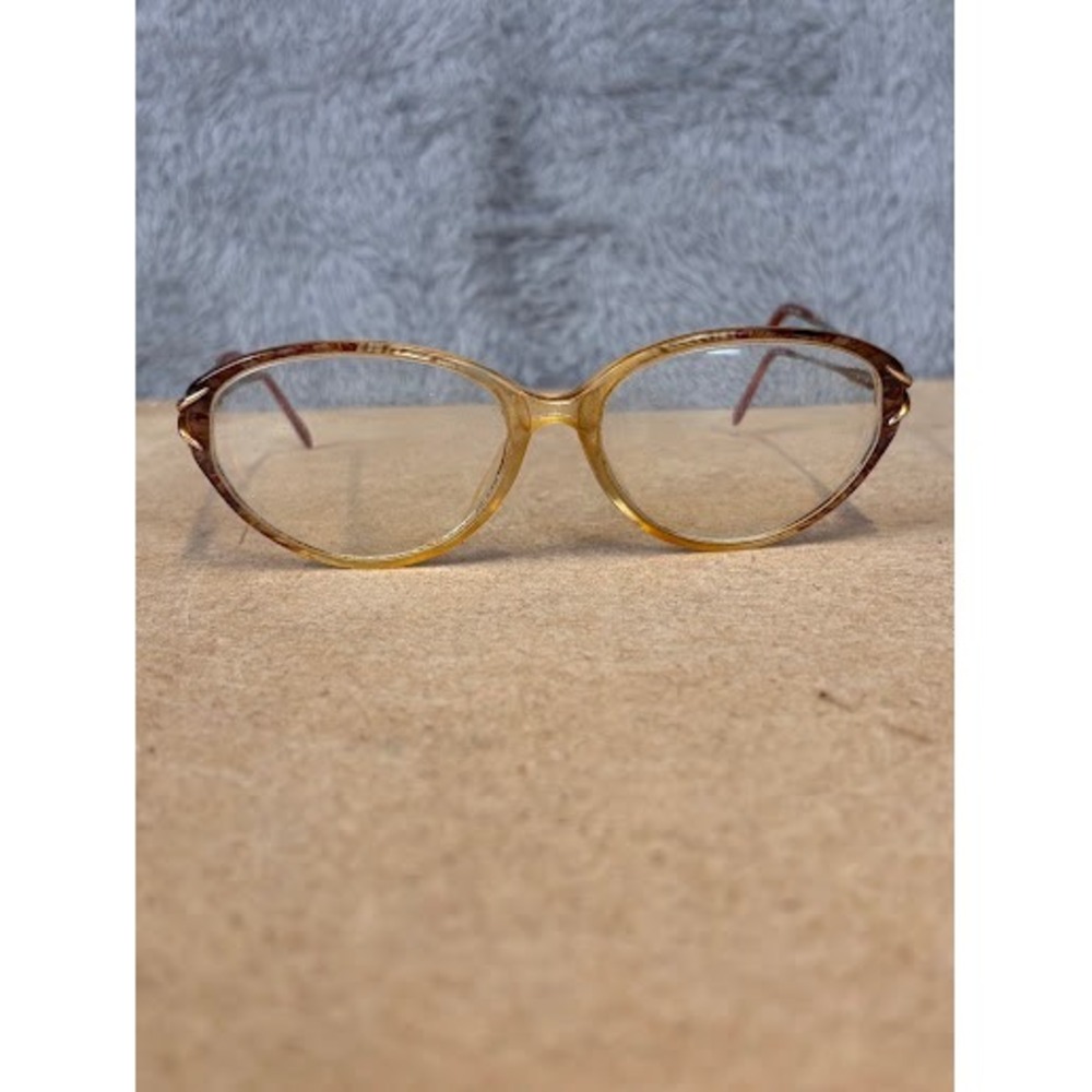 Savvy 220 Brown‎ Oval Cat Eye Eyeglass Frames 53-14-135 Vintage Style